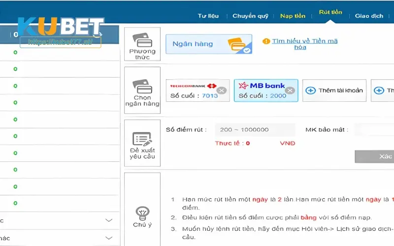 Khách hàng được phép rút tiền về ngân hàng hoặc quy đổi thẻ cào