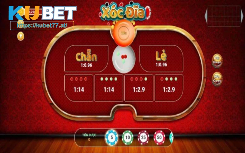 Nhà cái Kubet cung cấp nhiều cửa cược xóc đĩa
